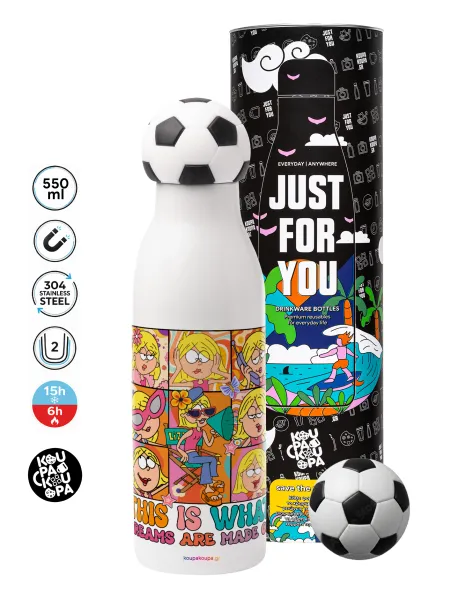 This Is What Dreams Are Made Of Lizzie Mcguire — Soccer Metal mug thermos, double wall, 550ml