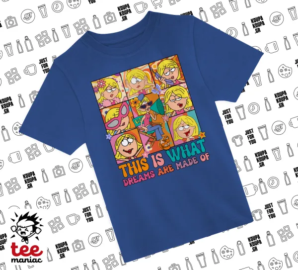 This Is What Dreams Are Made Of Lizzie Mcguire — ΜΠΛΕ Παιδικό T-Shirt από 100% βαμβάκι, για κάθε μέρα. Vegan & OEKO-TEX πιστοποιημένο.