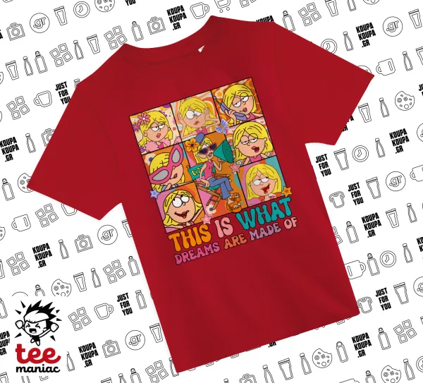 This Is What Dreams Are Made Of Lizzie Mcguire — RED childrens T-Shirt made of 100% cotton, for every day. Vegan & OEKO-TEX certified.