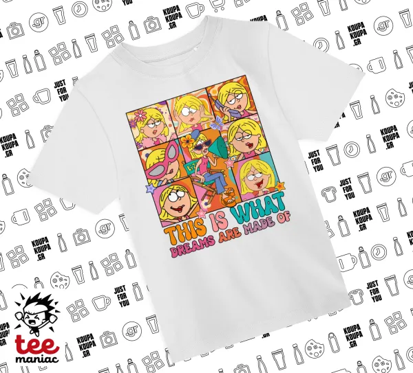 This Is What Dreams Are Made Of Lizzie Mcguire — ΛΕΥΚΟ Άνετο παιδικό T-Shirt από 100% βαμβάκι, για κάθε μέρα. Vegan & OEKO-TEX πιστοποιημένο.