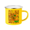 Yellow Enamel Metallic Cup 360ml