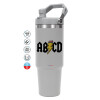GREY color, 890ml (30oz) stainless Steel Tumbler with Handle