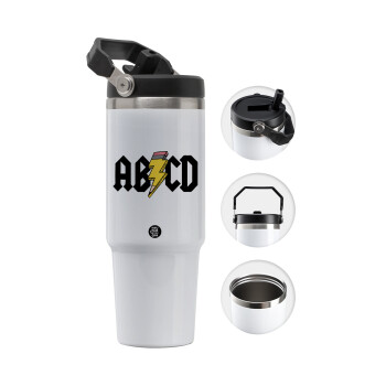 ABCD, 30oz stainless Steel Tumbler with Handle