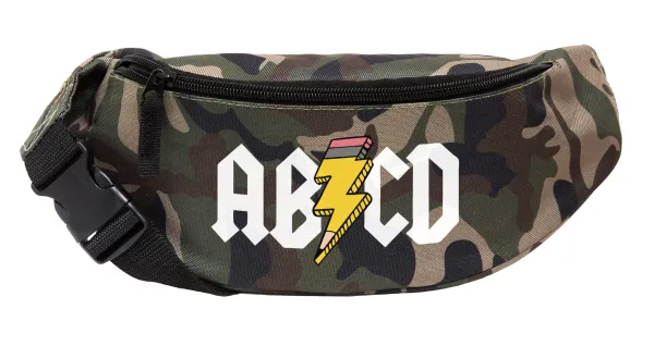 ABCD — Unisex waist bag (banana) in Jungle camouflage color with 2 pockets