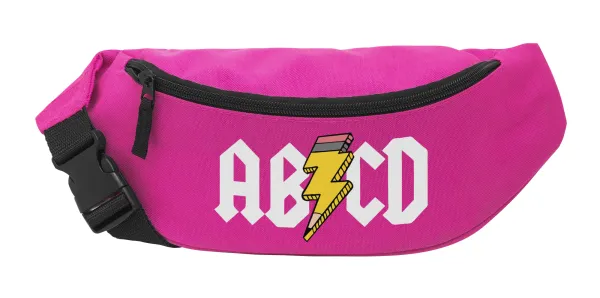 ABCD — Unisex waist bag (banana) in PINK color with 2 pockets