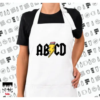 ABCD, Ποδιά μακριά Σεφ ολόσωμη με τσέπες white (ΕΝΗΛΙΚΩΝ)