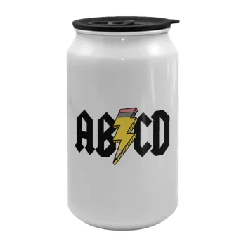 ABCD, Κούπα ταξιδιού μεταλλική με καπάκι (tin-can) 500ml