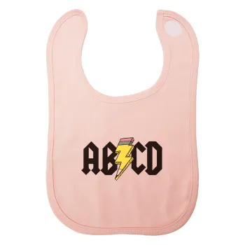 ABCD, Σαλιάρα με Σκρατς ΡΟΖ 100% Organic Cotton (0-18 months)