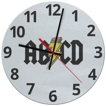 ABCD, Ρολόι τοίχου γυάλινο (30cm)