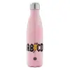 Μεταλλικό παγούρι θερμός Ροζ Ιριδίζον (Stainless steel), διπλού τοιχώματος, 500ml