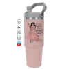 Pink color, 890ml (30oz) stainless Steel Tumbler with Handle
