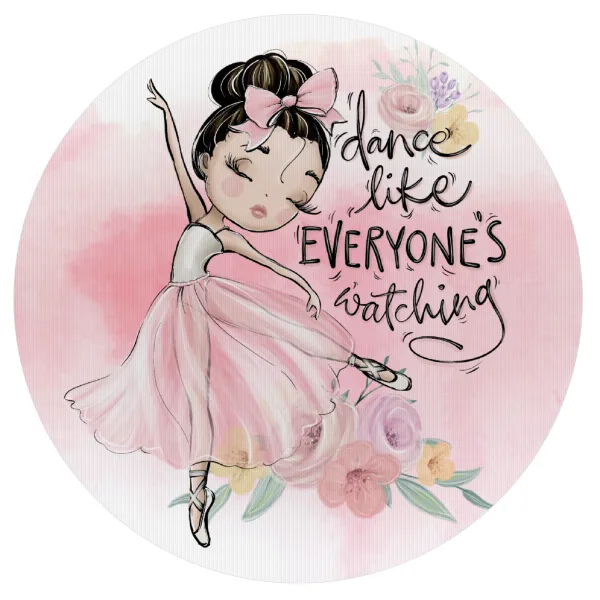 Dance Like everyone's watching — Mousepad Στρογγυλό 20cm