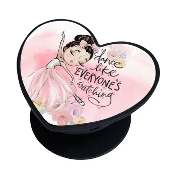 Dance Like everyone's watching, Phone Holders Stand  καρδιά Μαύρο Βάση Στήριξης Κινητού στο Χέρι