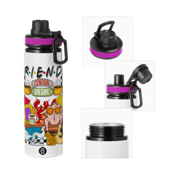 Τα φιλαράκια, Μεταλλικό παγούρι νερού με καπάκι ασφαλείας, αλουμινίου 850ml