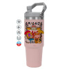 Pink color, 890ml (30oz) stainless Steel Tumbler with Handle