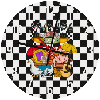 Friends, Ρολόι τοίχου ξύλινο (30cm)