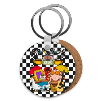 Τα φιλαράκια, Μπρελόκ Ξύλινο στρογγυλό MDF Φ5cm