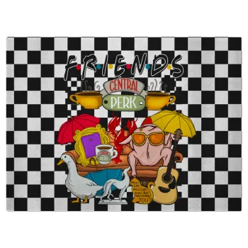 Friends, Επιφάνεια κοπής γυάλινη (38x28cm)