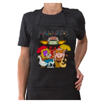 Τα φιλαράκια, Ποδιά μακριά Σεφ ολόσωμη με τσέπες Μαύρη (ΕΝΗΛΙΚΩΝ)