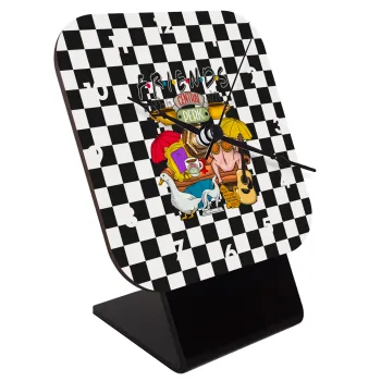 Τα φιλαράκια, Επιτραπέζιο ρολόι ξύλινο με δείκτες (10cm)