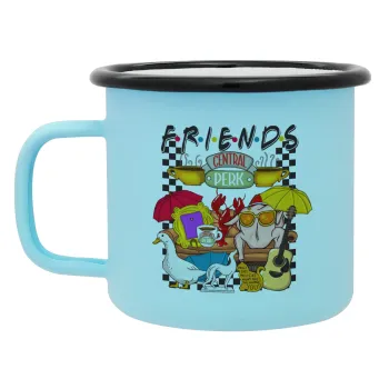 Friends, Κούπα Μεταλλική εμαγιέ ΜΑΤ σιέλ 360ml