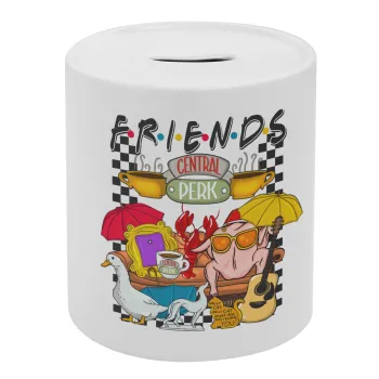 Τα φιλαράκια, Κουμπαράς πορσελάνης με τάπα