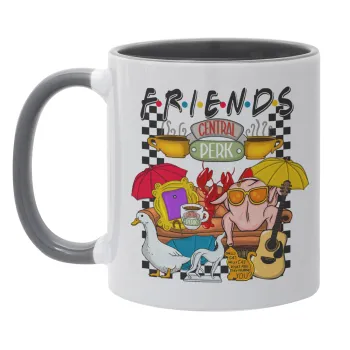 Friends, Mug colored grey, ceramic, 330ml