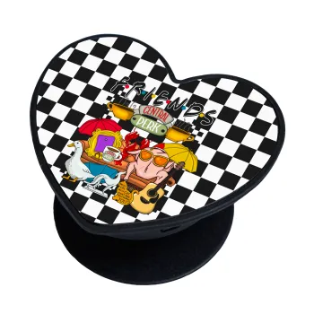 Friends, Phone Holders Stand  καρδιά Μαύρο Βάση Στήριξης Κινητού στο Χέρι