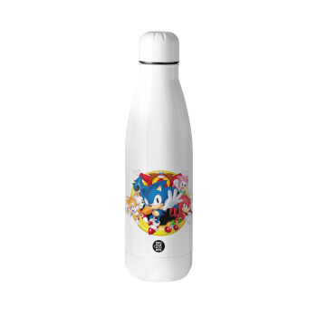 Sonic and friends, Metal mug thermos (Stainless steel), 500ml