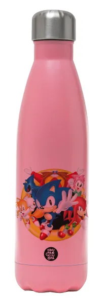 Sonic and friends — Metal mug thermos Pink Mat (Stainless steel), double wall, 500ml