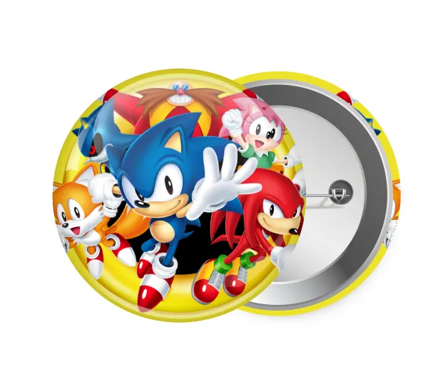 Sonic and friends — Pin badge, 7.5cm