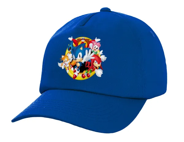Sonic and friends — Twill Children's Cap, ROYAL BLUE (100% COTTON, CHILDREN, UNISEX)