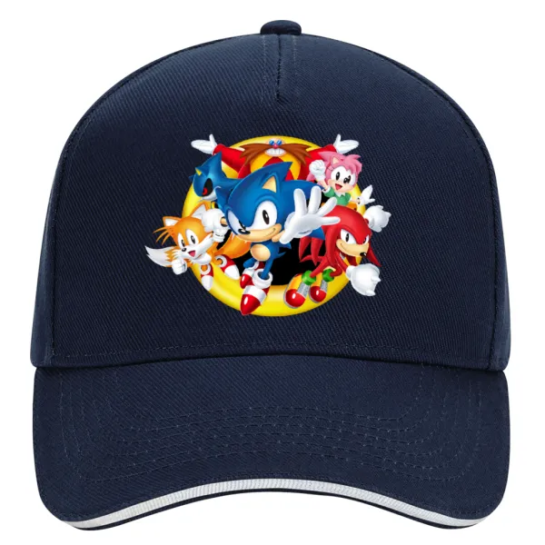 Sonic and friends — DRILL Adult Ultimate Hat BLUE/WHITE, (100% COTTON, ADULT, UNISEX, ONE SIZE)