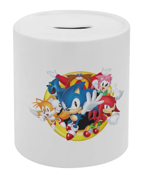 Sonic and friends — Κουμπαράς πορσελάνης με τάπα