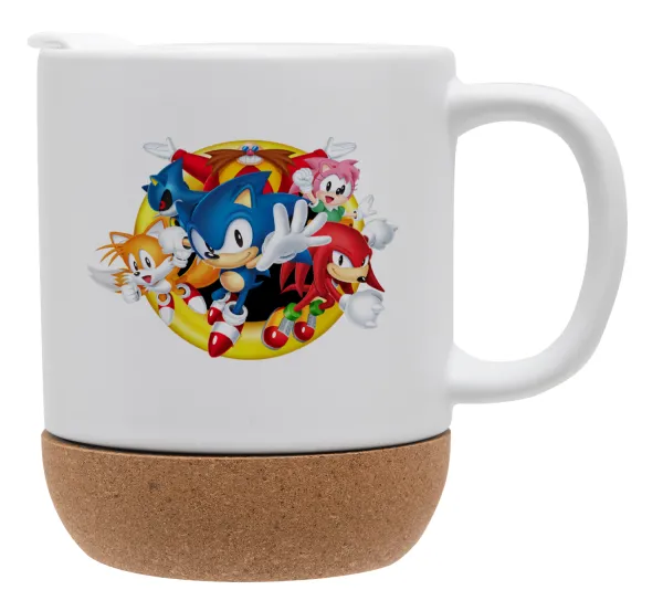 Sonic and friends — Ceramic coffee mug Cork (MAT), 330ml