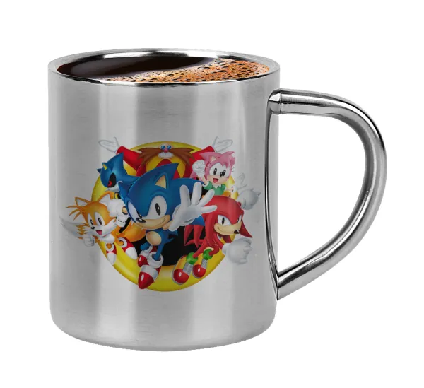 Sonic and friends — Κουπάκι μεταλλικό διπλού τοιχώματος για espresso (220ml)