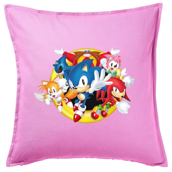 Sonic and friends — Sofa cushion Pink 50x50cm includes filling