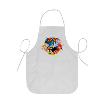 Sonic and friends, Ποδιά Σεφ ολόσωμη κοντή  Παιδική (44x62cm)