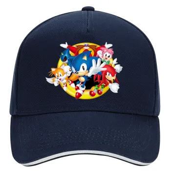 Sonic and friends, DRILL Καπέλο Ενηλίκων Ultimate ΜΠΛΕ/ΛΕΥΚΟ, (100% ΒΑΜΒΑΚΕΡΟ, ΕΝΗΛΙΚΩΝ, UNISEX, ONE SIZE)