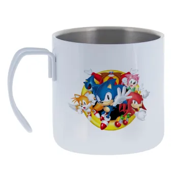Sonic and friends — Κούπα Ανοξείδωτη διπλού τοιχώματος 400ml