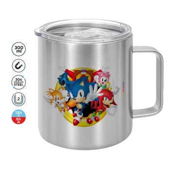 Sonic and friends, Κούπα Ανοξείδωτη διπλού τοιχώματος 300ml