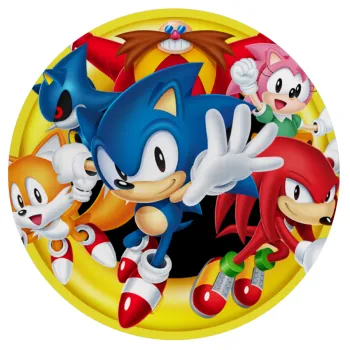 Sonic and friends, Mousepad Στρογγυλό 20cm