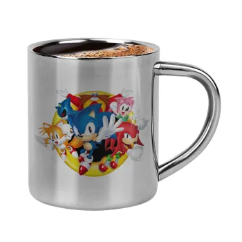 Sonic and friends, Double-wall metal cup for espresso (220ml)