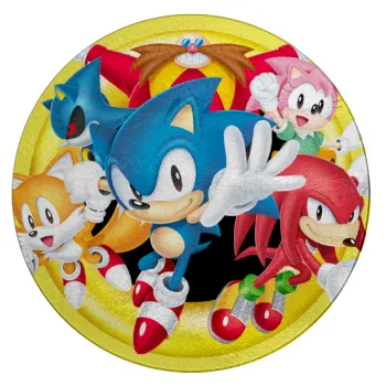 Sonic and friends, Επιφάνεια κοπής γυάλινη στρογγυλή (30cm)