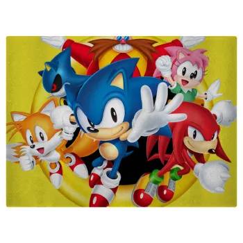 Sonic and friends, Επιφάνεια κοπής γυάλινη (38x28cm)