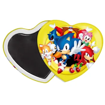 Sonic and friends, Μαγνητάκι καρδιά (57x52mm)