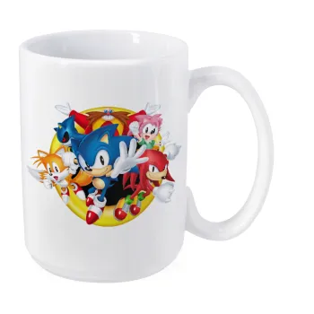 Sonic and friends, Κούπα Mega, κεραμική, 450ml