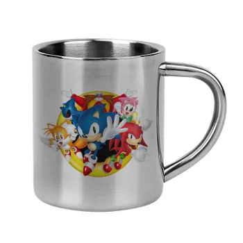 Sonic and friends, Mug Stainless steel double wall 300ml