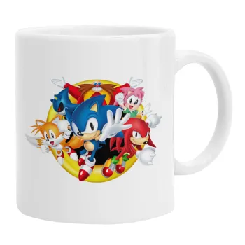 Sonic and friends, Ceramic coffee mug, 330ml