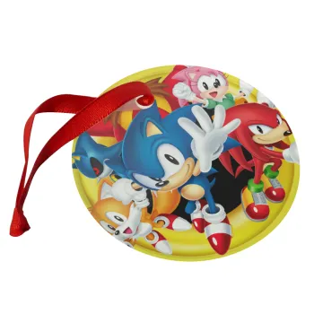 Sonic and friends, Στολίδι Χριστουγεννιάτικο στολίδι γυάλινο 9cm